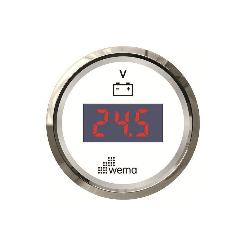 Product Image for Voltmätare Digital Wema Rf/vit