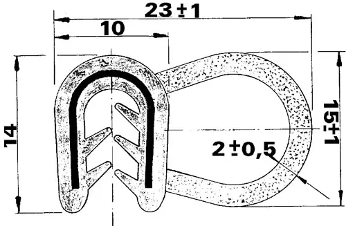 Product Image for Kantlist Med Gummi (på Sidan)