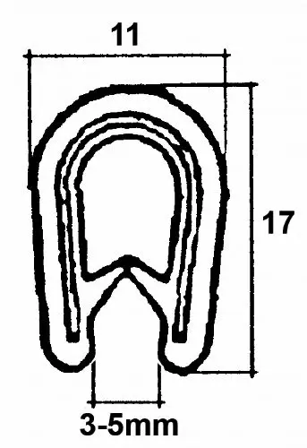 Product Image for Kantlist Svart 4-8mm. Per Meter