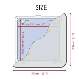 Product Image for Gardin Med Ventilation För Luckor - Stor