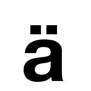 Product Image for Reg-bokstav Ä 30mm Svart