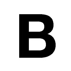 Product Image for Reg-bokstav B 30mm Svart