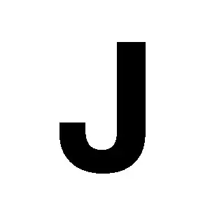 Product Image for Reg-bokstav J 30mm Svart