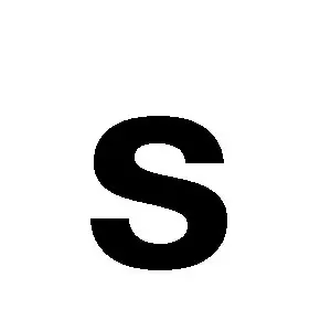 Product Image for Reg-bokstav S 30mm Svart