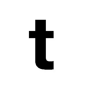 Product Image for Reg-bokstav T 30mm Svart