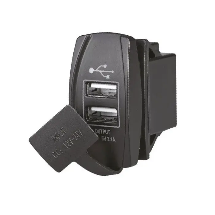 Product Image for Usb-uttag, Dubbla Anslutningar 1+2.1a 12/24v
