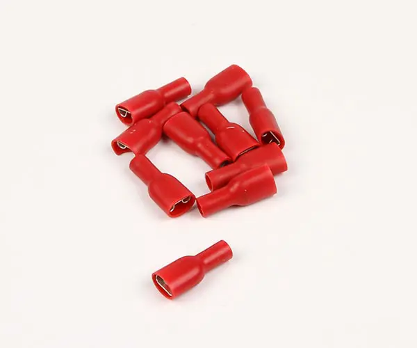 Product Image for Flatstiftshylsa Röd Isolerad 10st