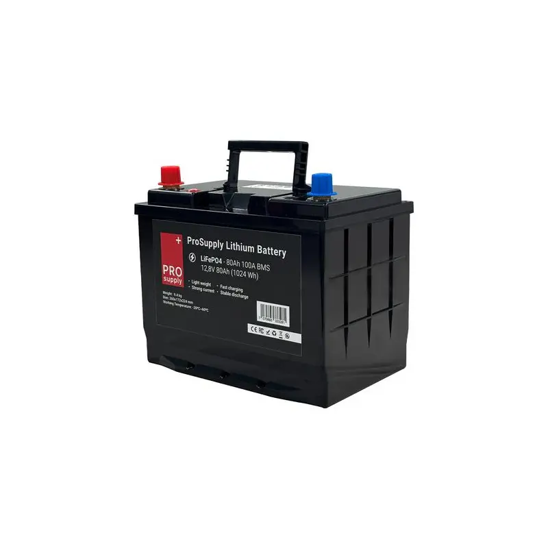 Product Image for Marinbatteri - Pro Supply Litiumbatteri 80ah, 12V - Båtbatteri