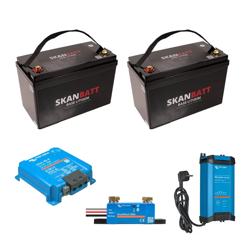 Product Image for Victron &amp; Prosupply Litium Startpaket Large 200a