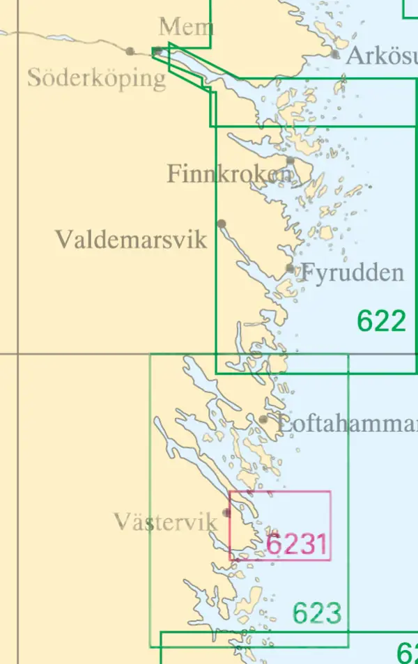 Product Image for Sjökort Nr 6231
