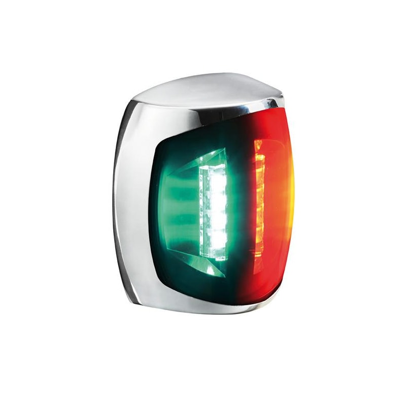 Lanterna röd/grön LED, rostfri kåpa