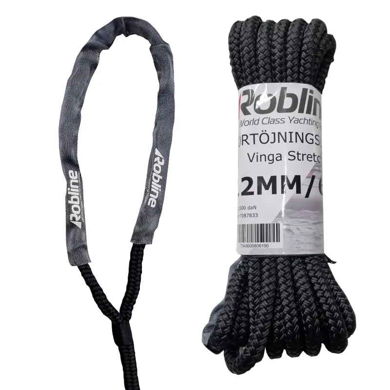 Product Image for Förtöjning Vinga Stretch 14mm X 6m Svart M Slitskydd - Ankring Och Linor Till Båt