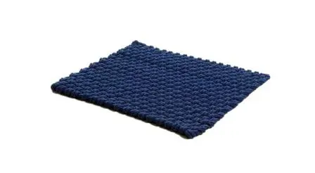 Product Image for Matta Rope Flätad Bomullsrep Blå 40x50cm