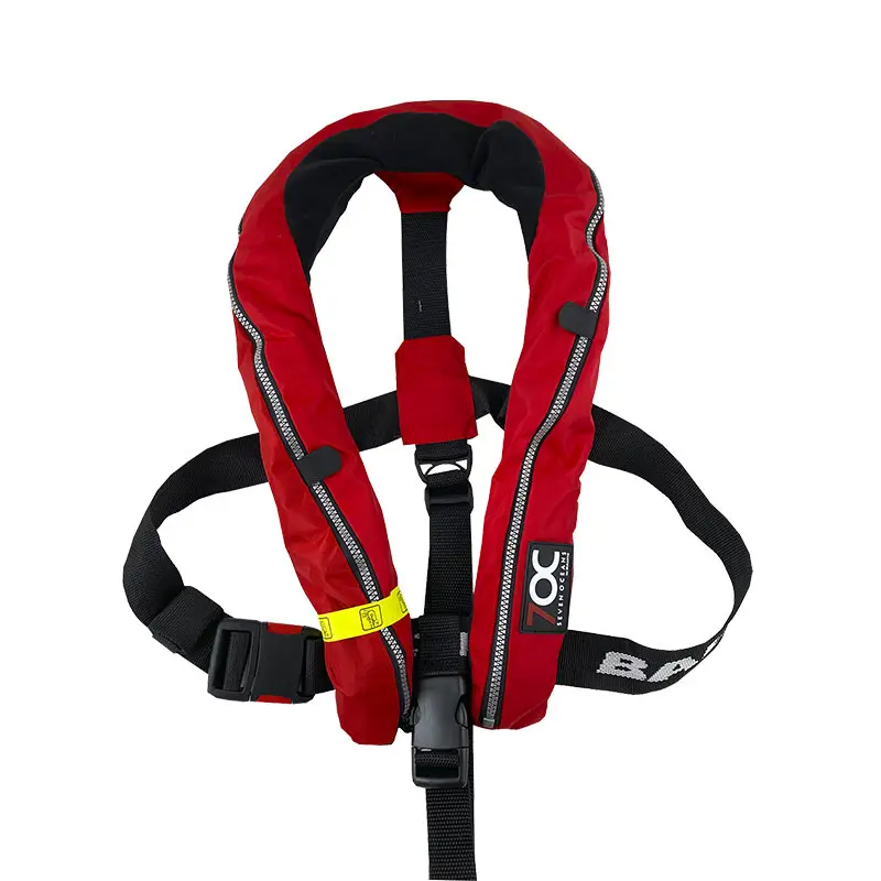 Product Image for Uppblåsbar Flytväst - 7OC Uppblåsbar Väst Röd 100n