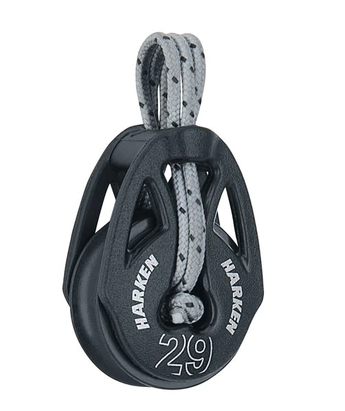 Harken enkelblock med linfäste 8mm