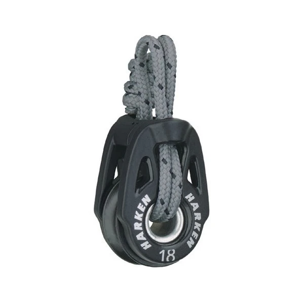 Harken enkelblock med linfäste 5mm