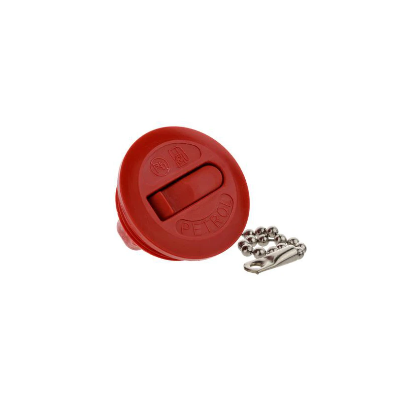 Lock bränsle röd plast