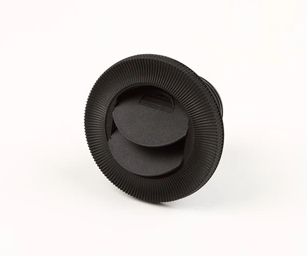 Inblåsningsventil 55mm svart