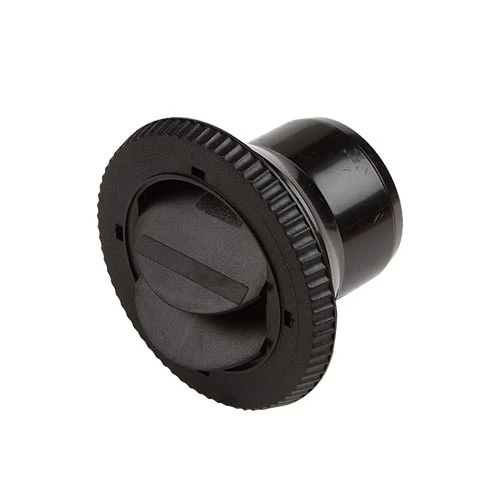 Inblåsningsventil 60mm svart