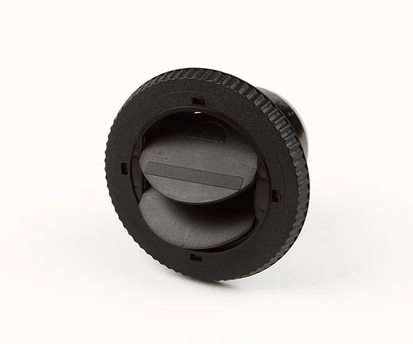 Inblåsningsventil 65mm svart