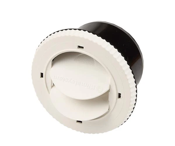 Inblåsningsventil 75mm vit
