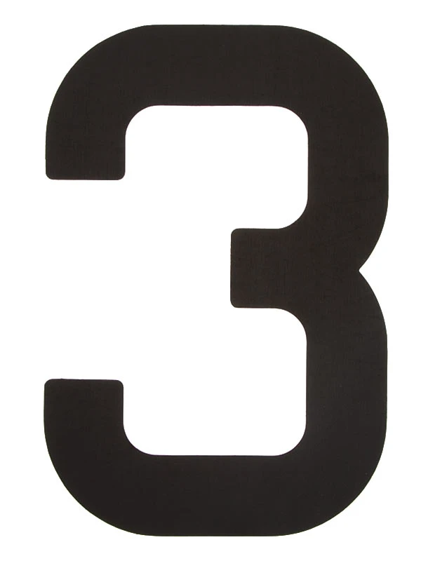 Segelsiffra 3, 30cm