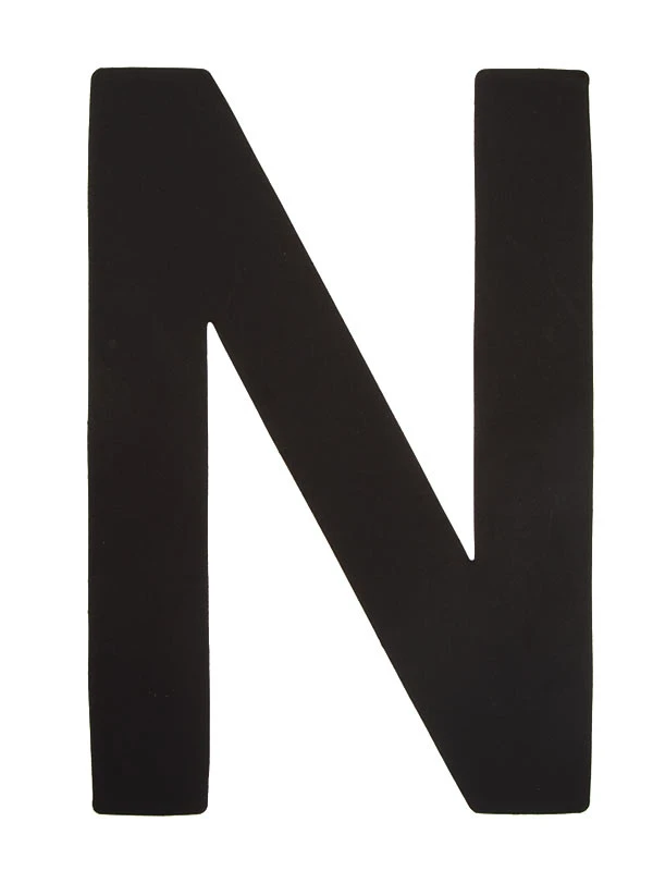 Segelsiffra N, 38cm