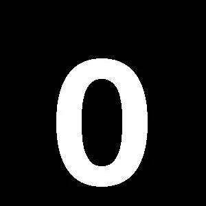 Reg-siffra 0 60mm Vit