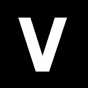 Reg-bokstav V 60mm Vit