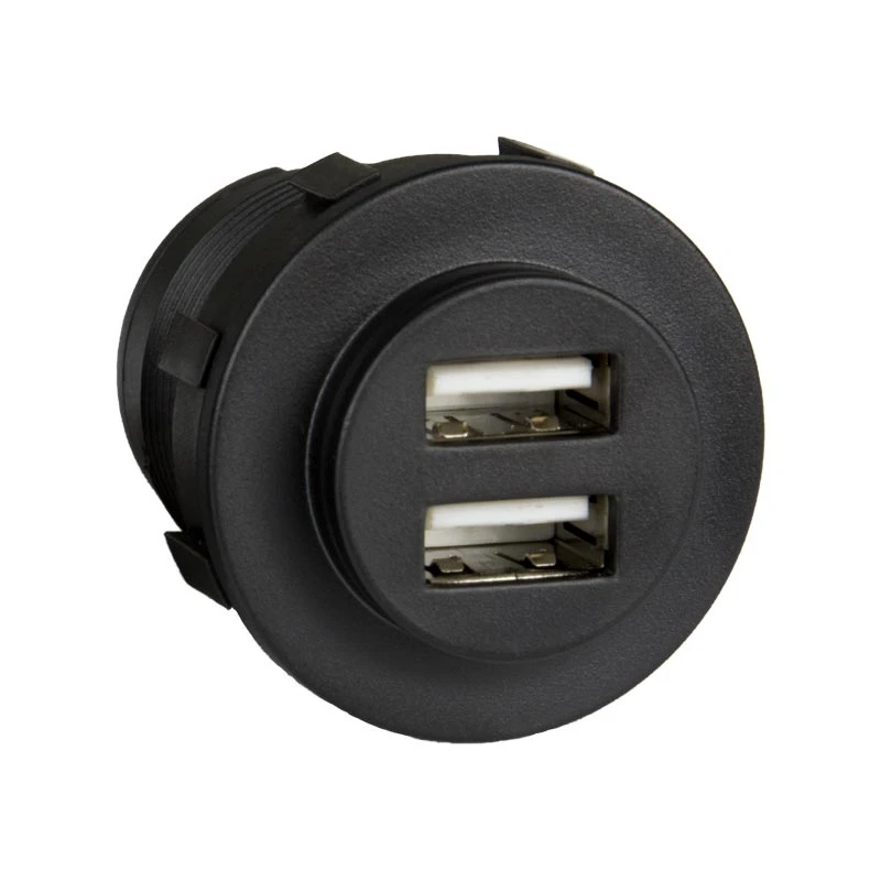 USB-Uttag >5A Svart