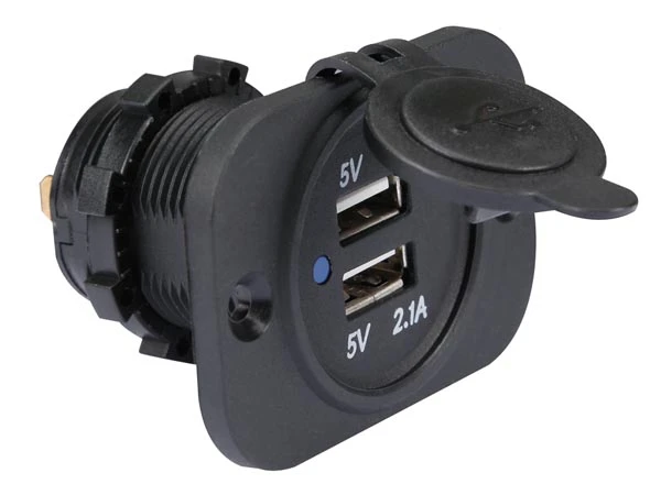 USB-uttag, infällt, 12V