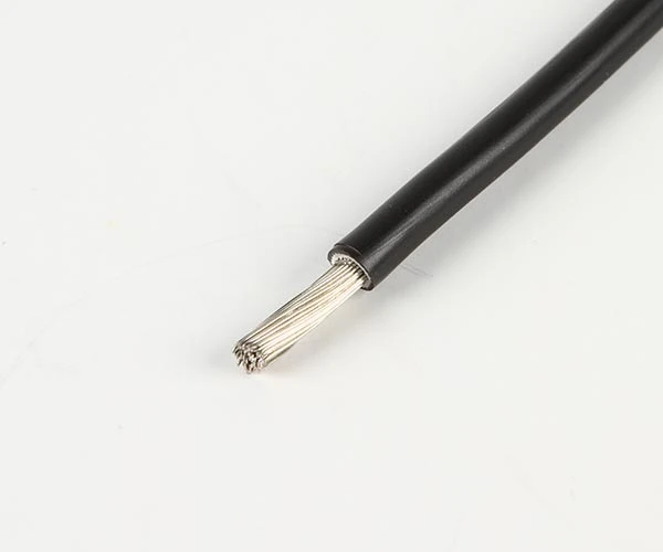 Kabel förtent 6mm2 svart per m