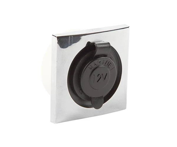 Båtsystem uttag 12V krom