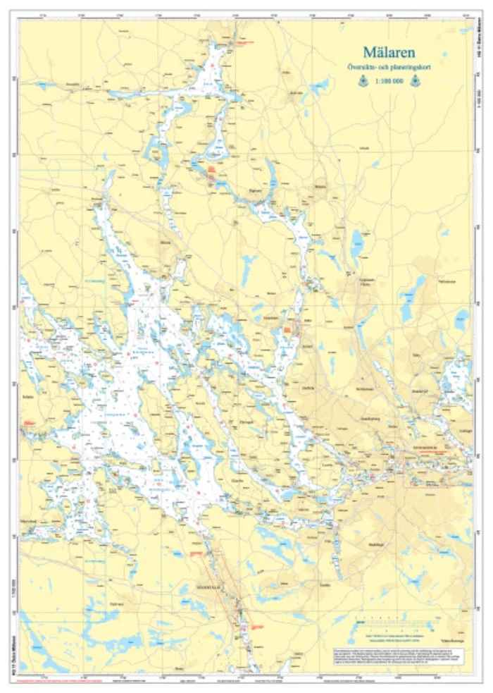 Hydrographica Översiktskort Mälaren