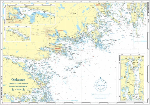 Hydrographica Översiktskort Ostkusten