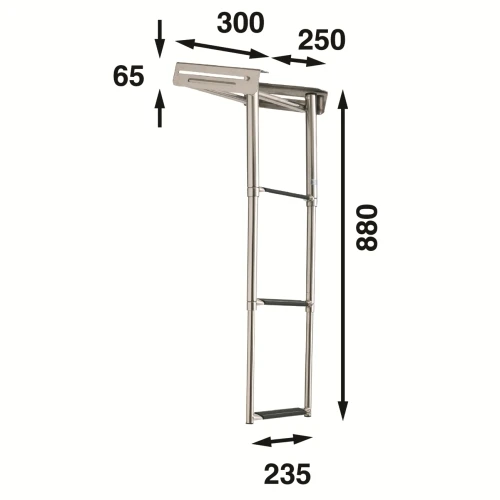 Båtsystem Kassettstege 3 steg BKT73-250