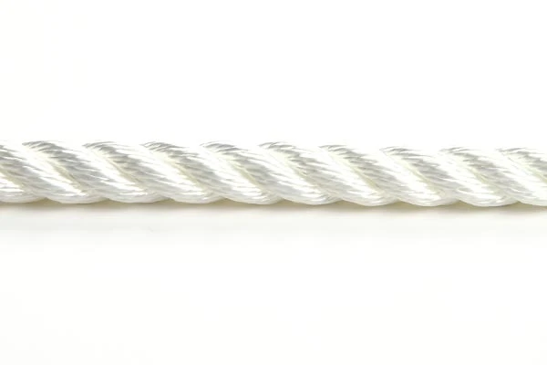Polyestersilke 14mm vit 3-slagen