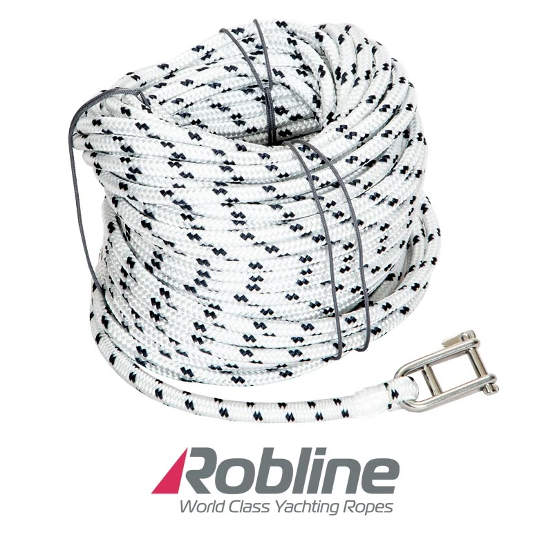 Fall Dyneema 8mm x30m vit/blå