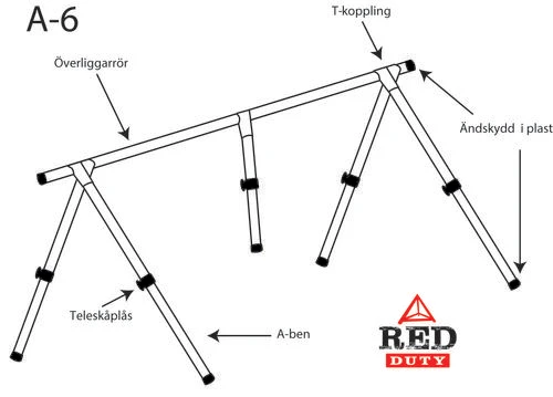 Red Duty A-ställning 6m
