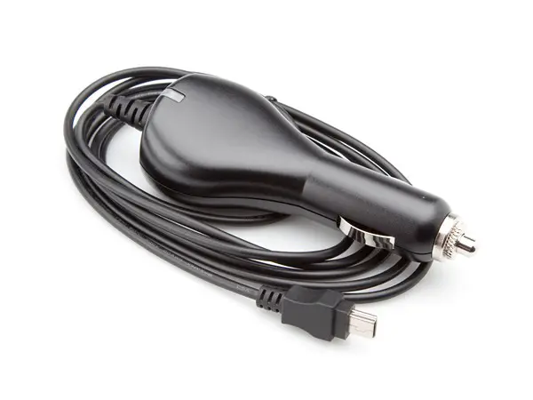 Strömkabel ciggkontakt - mini-USB