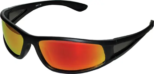 Solglasögon Svarta, UV400, Rött glas