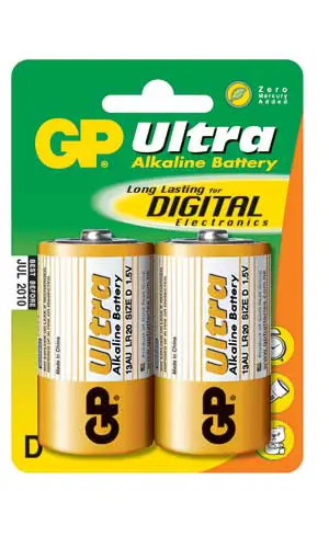 Batteri LR20 2-pack
