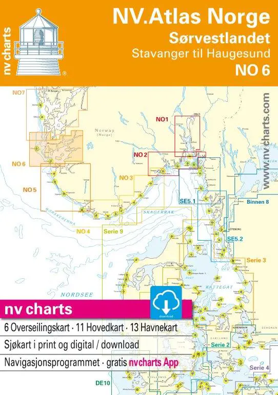 NO 6 NV.Atlas Norge Sørvestlandet Nord - Stavanger till Haugesund