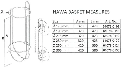 Fenderhållare Na-Wa 215mm